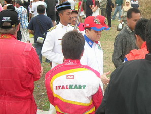 Sandy meeting the Sultan of Klanatan