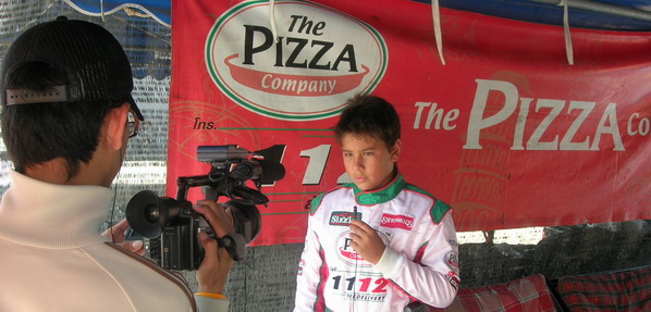 TV interview during Round 3