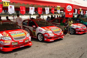 The Pizza Company Race team Pit