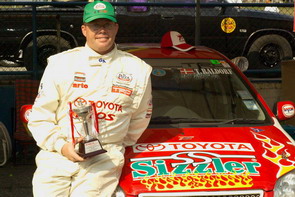 Thomas with his Trophy